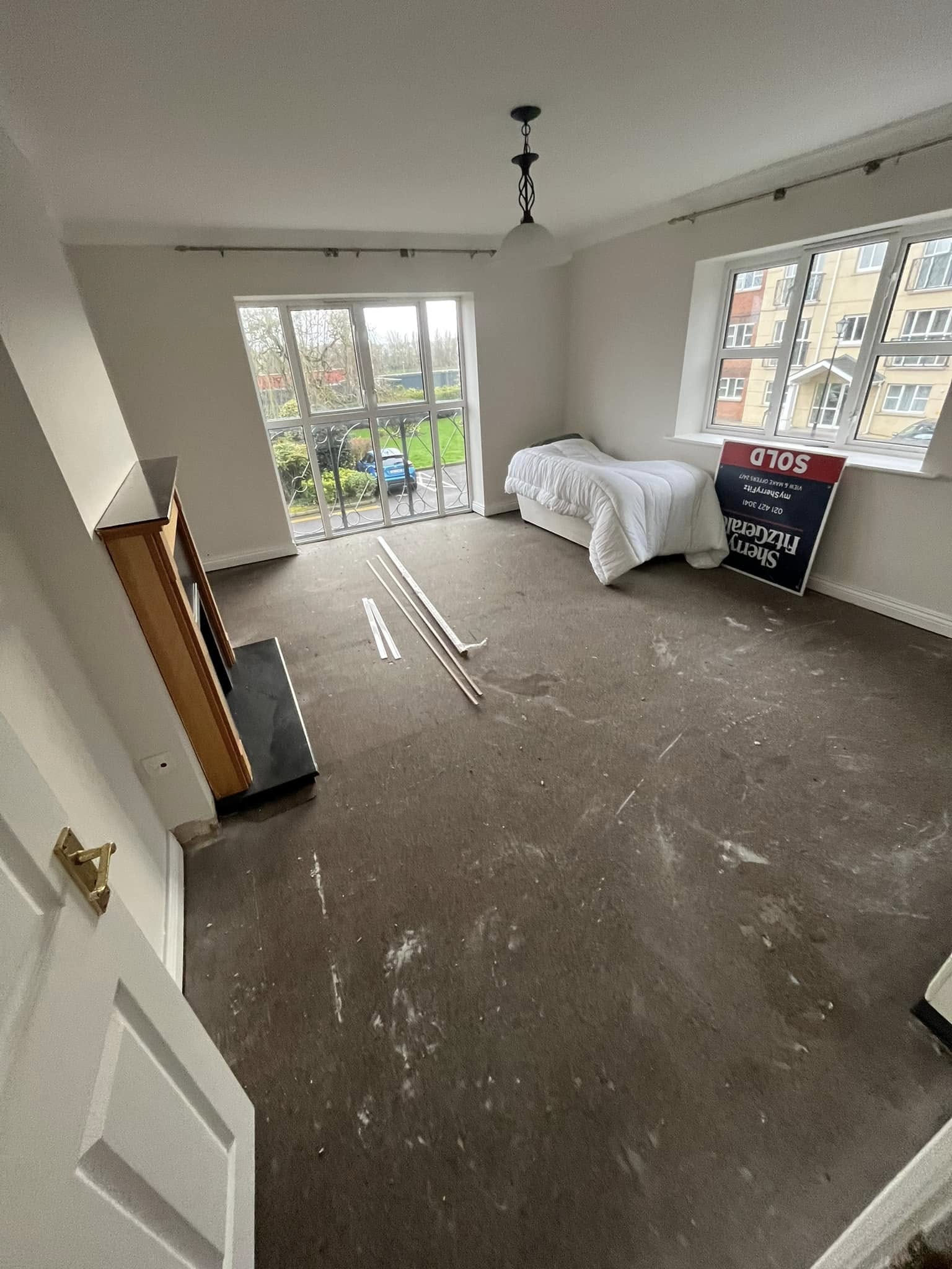 Sitting room before renovation East Cork